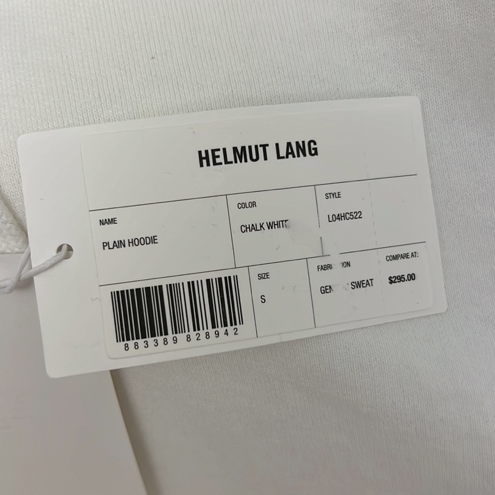 Helmut Lang White Standard Hoodie - Picture 7 of 8